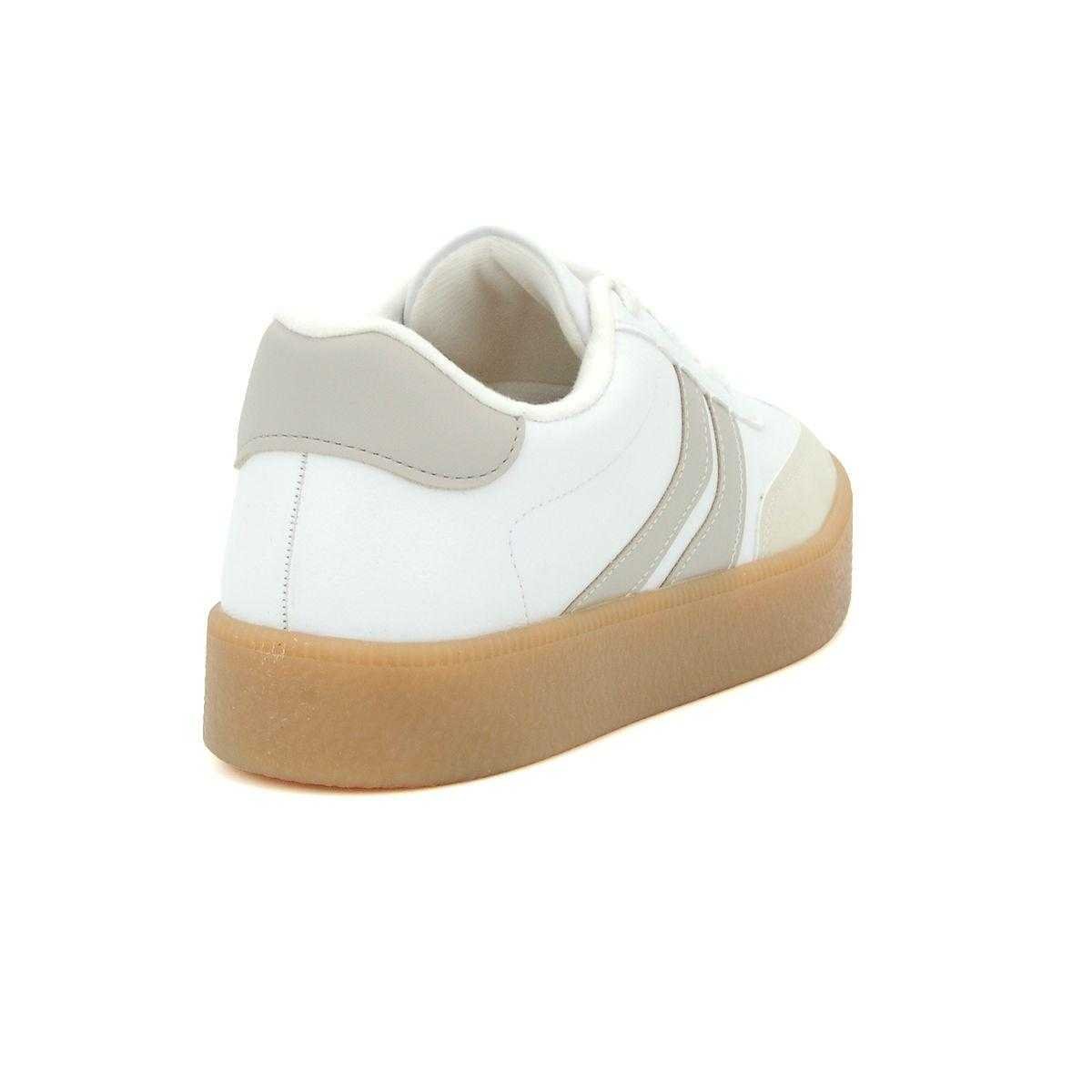 Tênis Feminino Vizzano Casual Sneaker Off White/Cinza 2