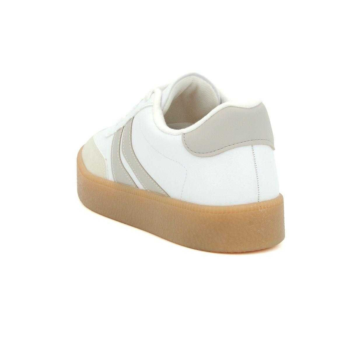 Tênis Feminino Vizzano Casual Sneaker Off White/Cinza 3