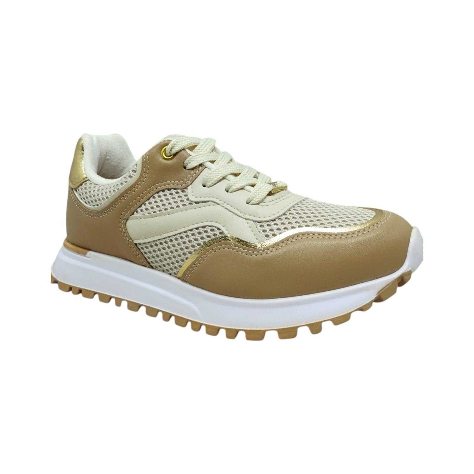 Tênis Feminino Vizzano Sneaker Casual Bege 2
