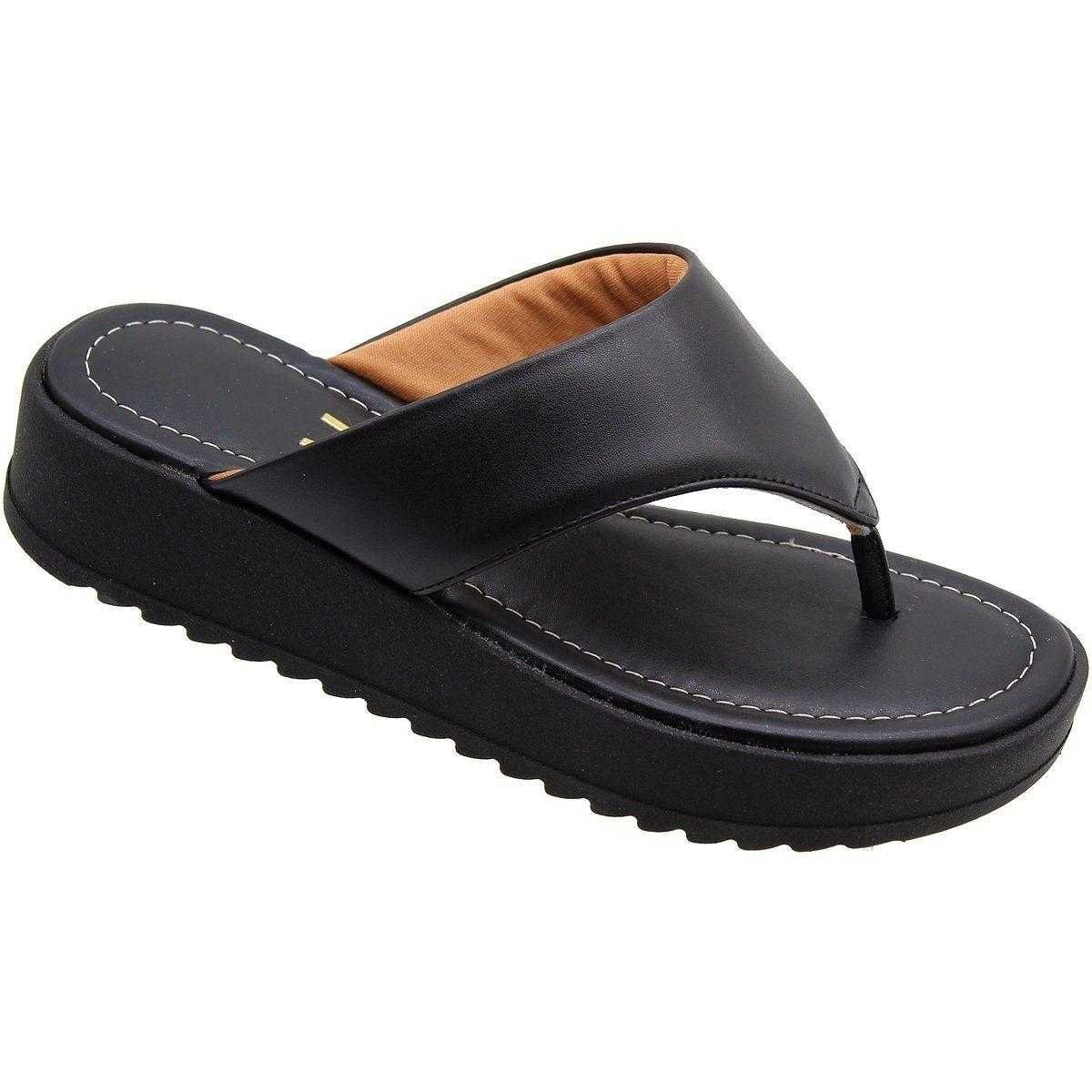 Tamanco Feminino Vizzano Flatform Confortável Preto 4