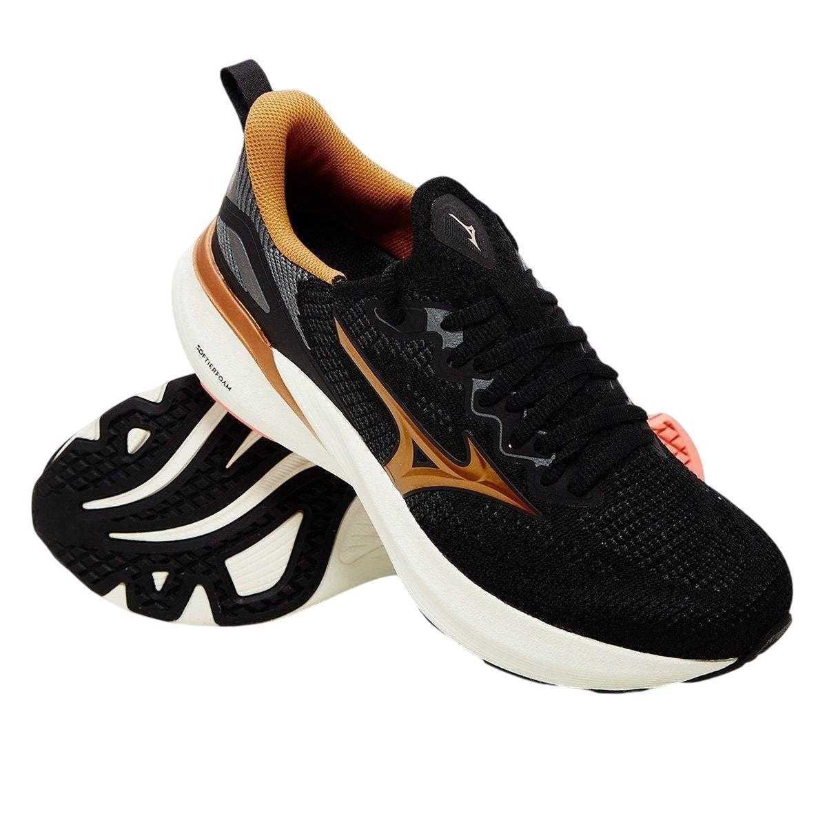 Tênis Feminino Mizuno Glow 3 Preto 2