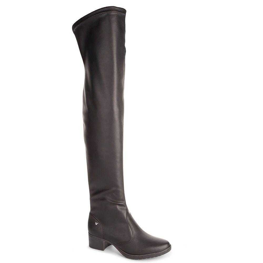 Bota Feminina Mississipi Over The Knee Preta