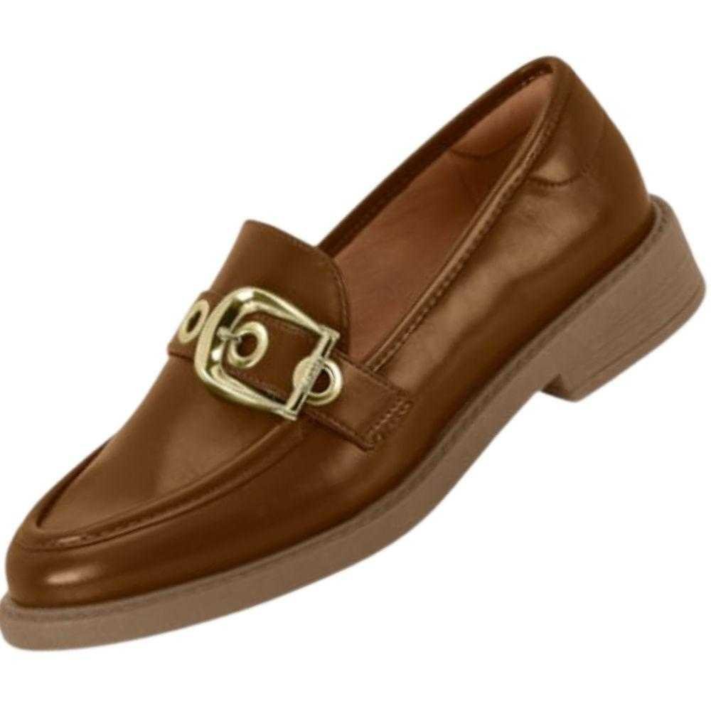 Sapato Feminino Vizzano Mocassim Marrom 3