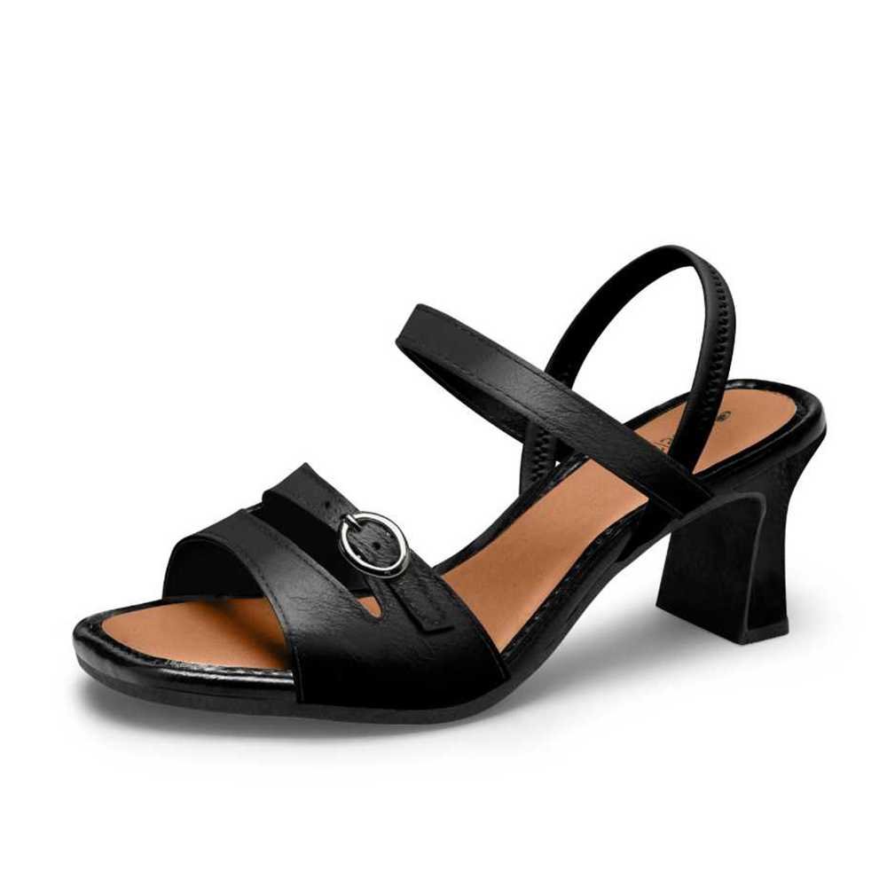 Sandália Feminina Mississipi Salto Médio Preto 2
