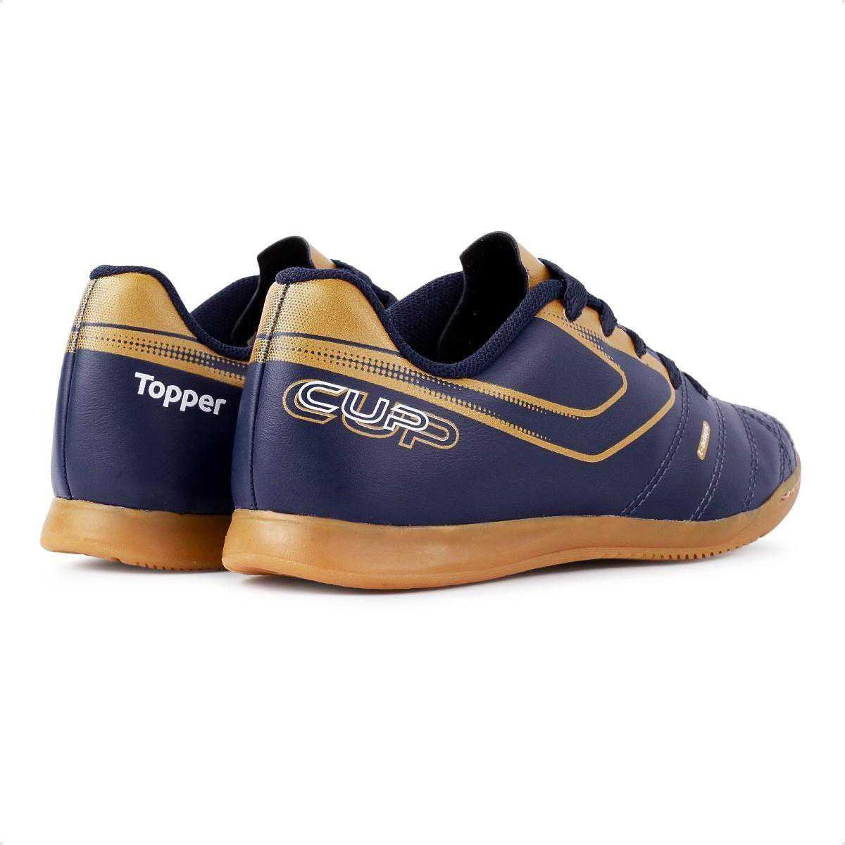 Chuteira Infantil Futsal Topper Top Cup VIII Azul 4