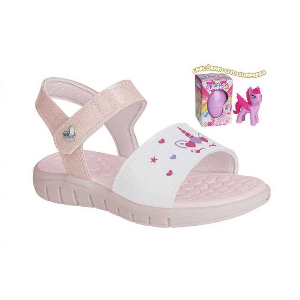Sandália Infantil Menina Kidy Toys Unicórnio Ovo Surpresa
