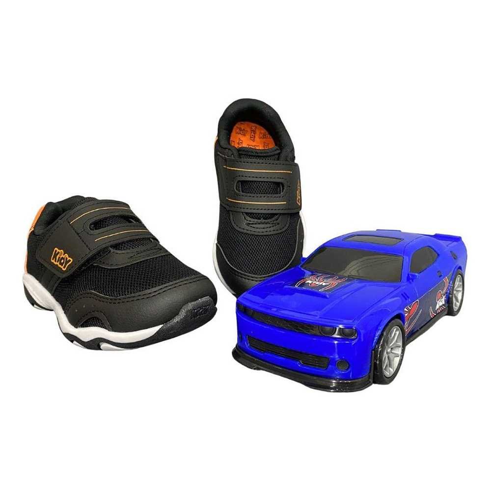 Tênis Infantil Menino Kidy Play Respitec Preto 2