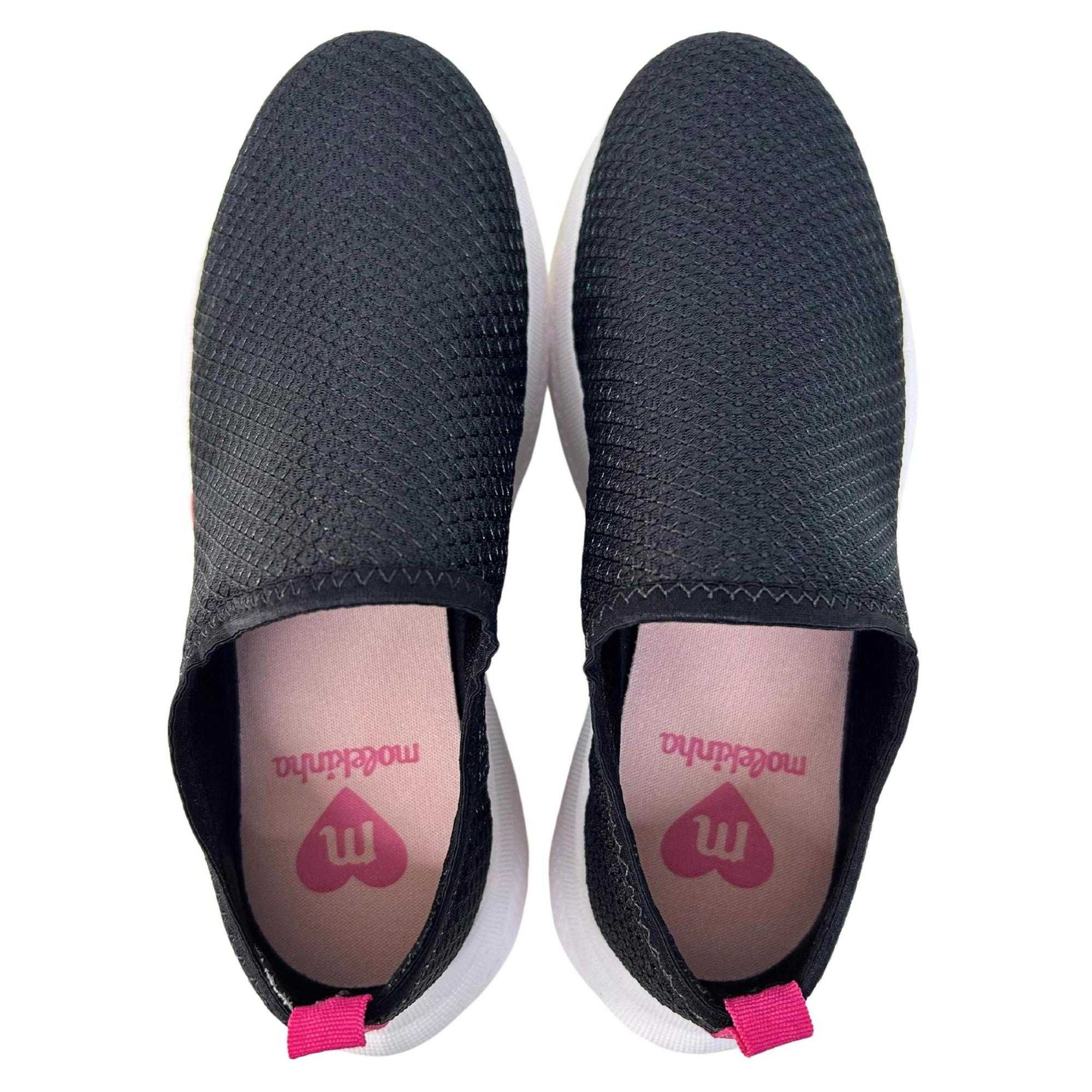 Tênis Infantil Menina Molekinha Slip On Preto 4