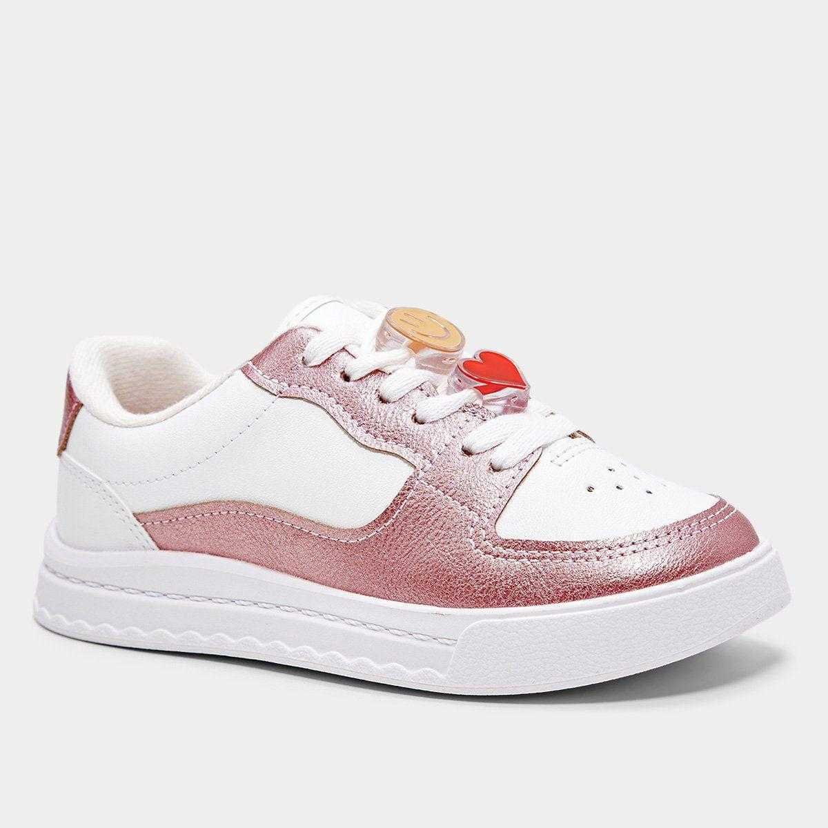 Tênis Infantil Menina Molekinha Casual Rosa 2
