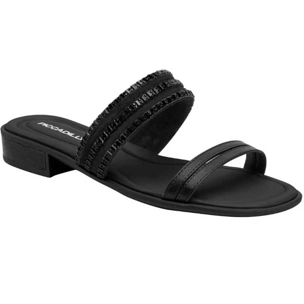 Tamanco Feminino Piccadilly Salto Baixo Tiras Duplas