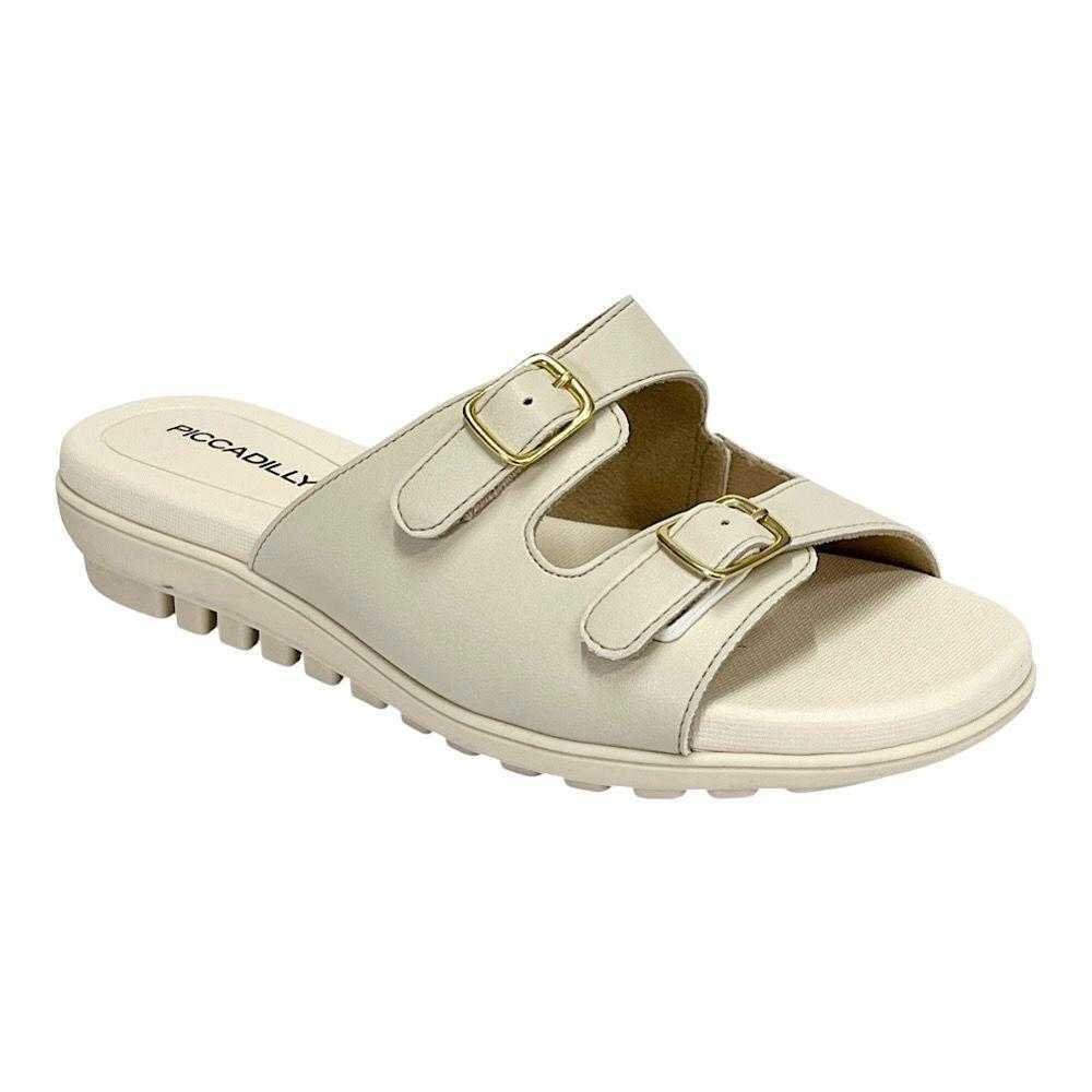 Tamanco Feminino Piccadilly Papete Anatômica Branco 2