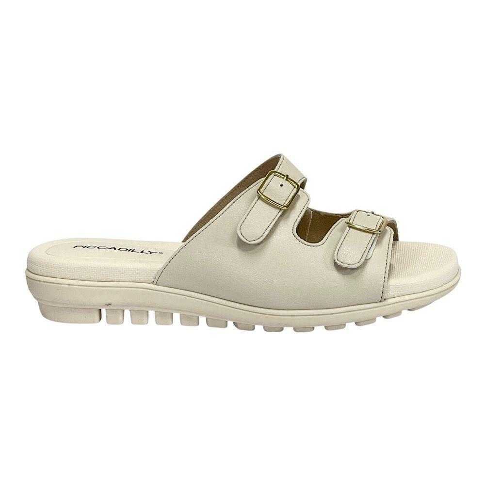 Tamanco Feminino Piccadilly Papete Anatômica Branco 3