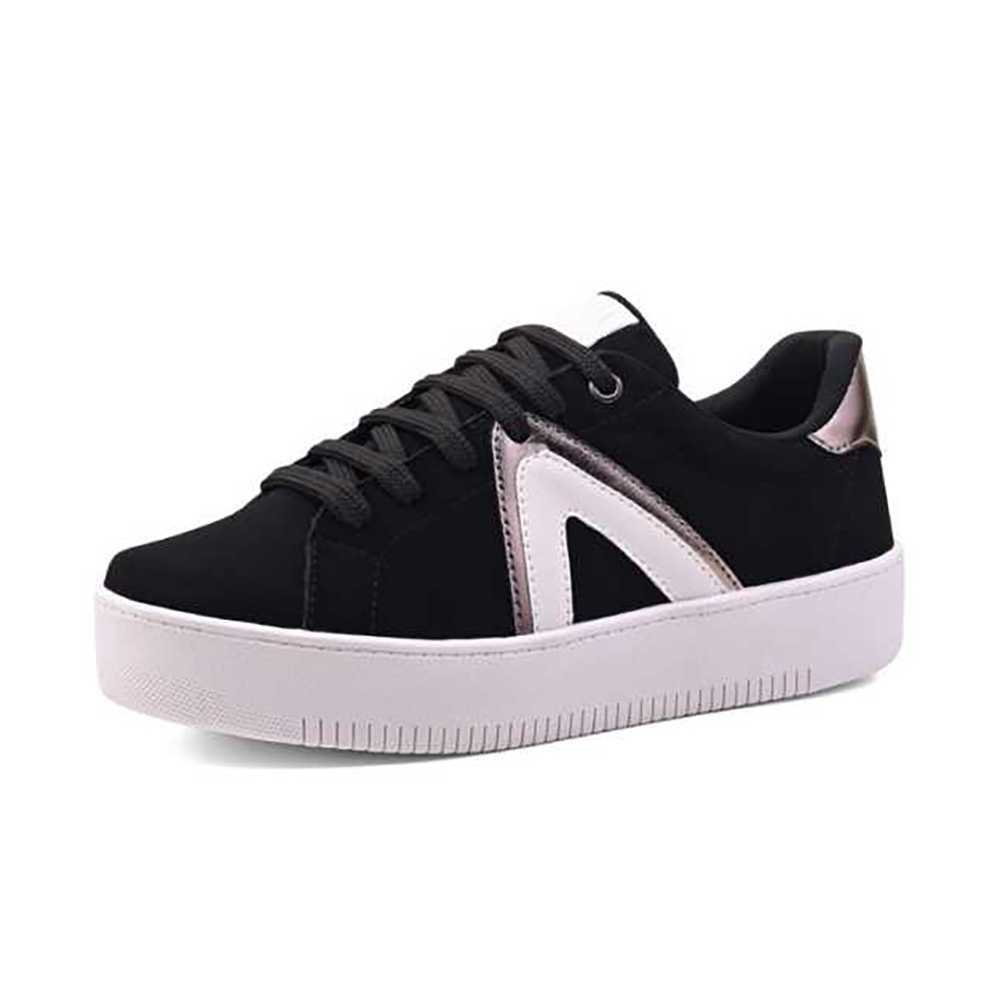 Tênis Feminino Izalu Casual Preto 2