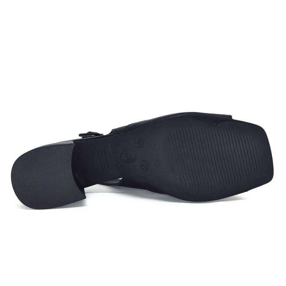 Sandália Feminina Bottero Salto Grosso Baixo Preto 3