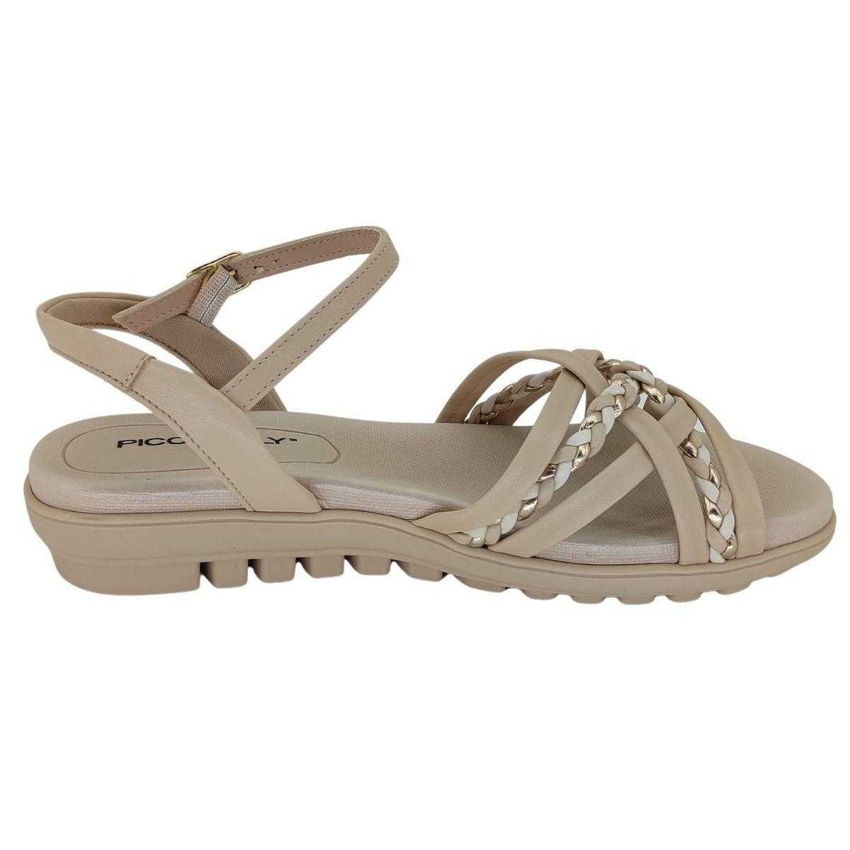 Sandália Feminina Piccadilly Conforto Tiras Cruzadas