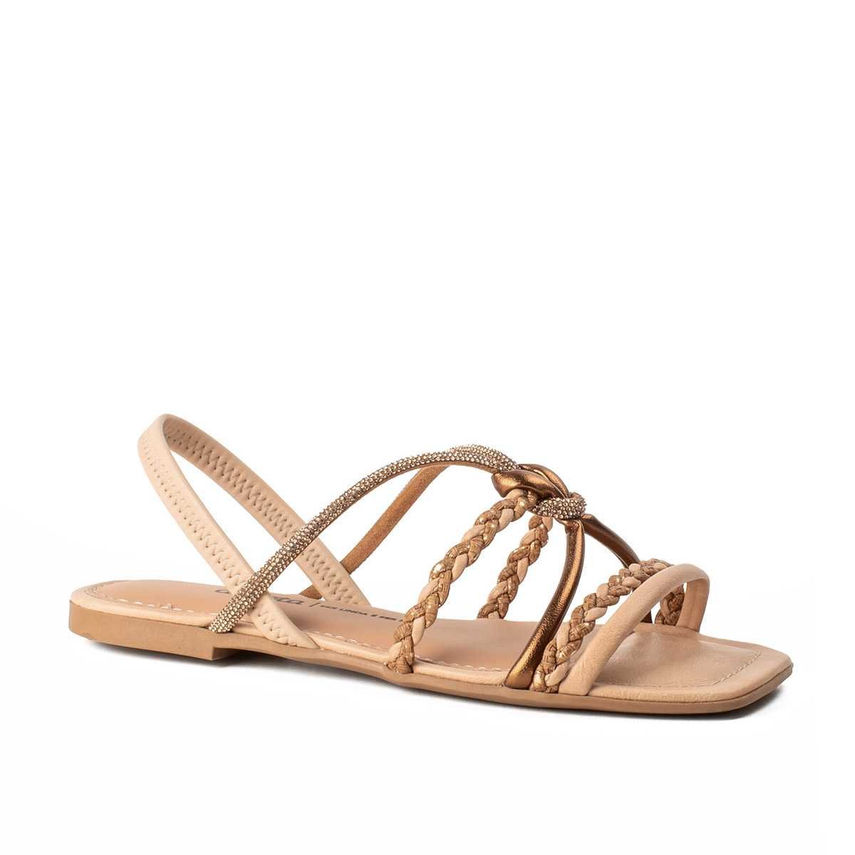 Sandália Feminina Dakota Rasteira Tiras Cruzadas