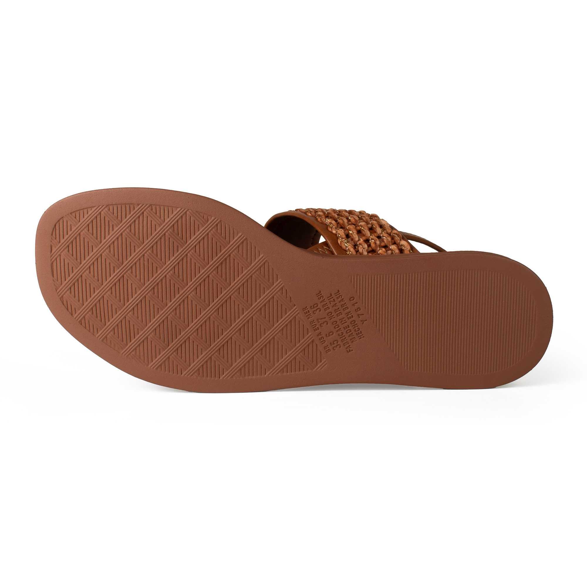 Sandália Feminina Dakota Rasteira Marrom 5