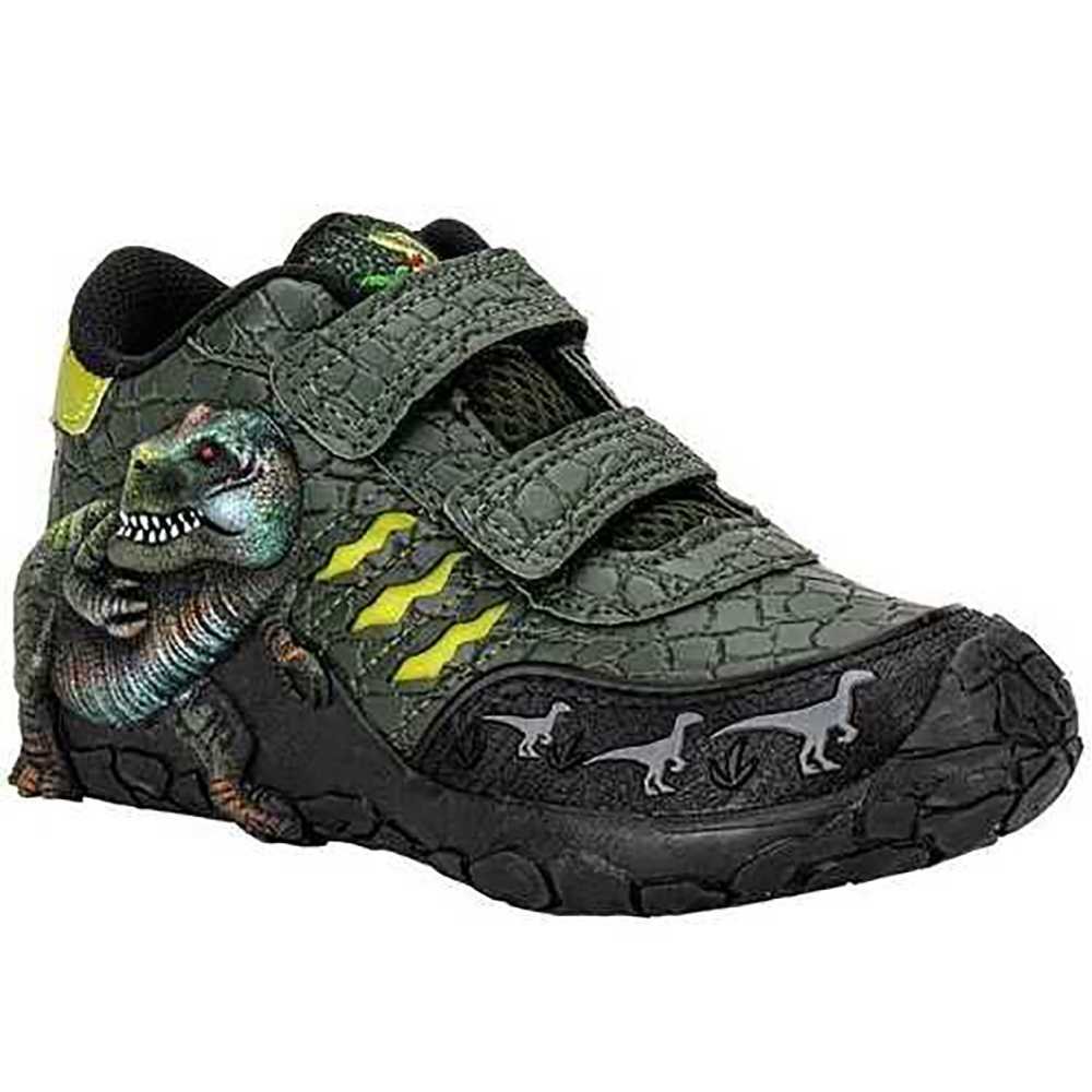 Tênis Infantil Menino Vissi Dinossauro Jurassic Conforto Verde 2