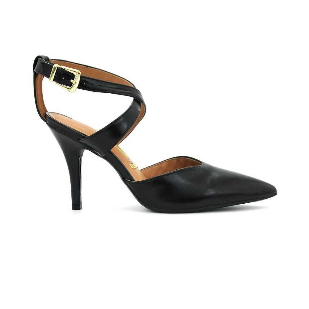 Sapato Feminino Vizzano Scarpin Salto Fino Tiras Cruzadas