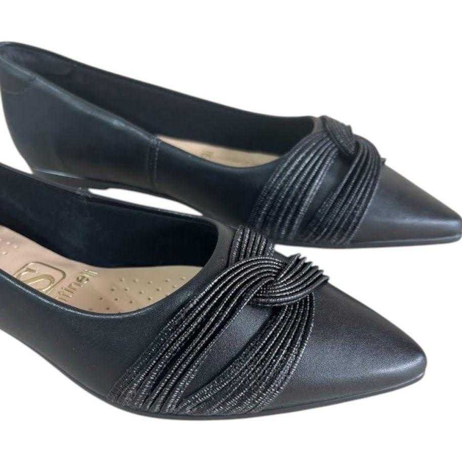 Sapatilha Feminina Santinelli Bico Fino Preto 2