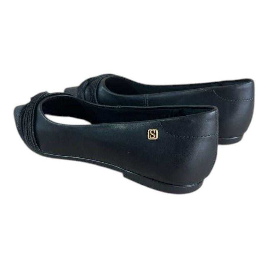 Sapatilha Feminina Santinelli Bico Fino Preto 4