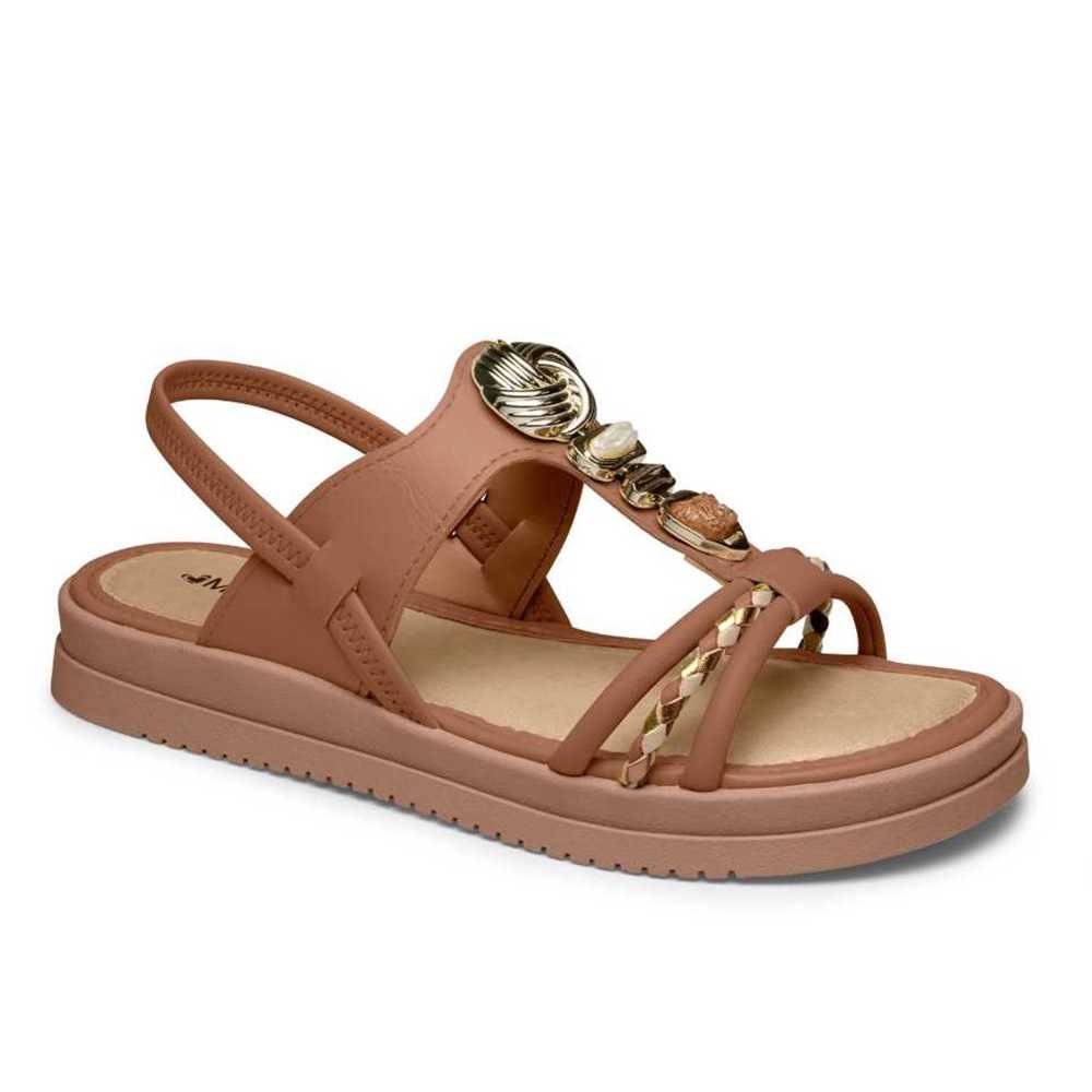 Sandália Feminina Mississipi Pedrarias e Detalhes Trançados