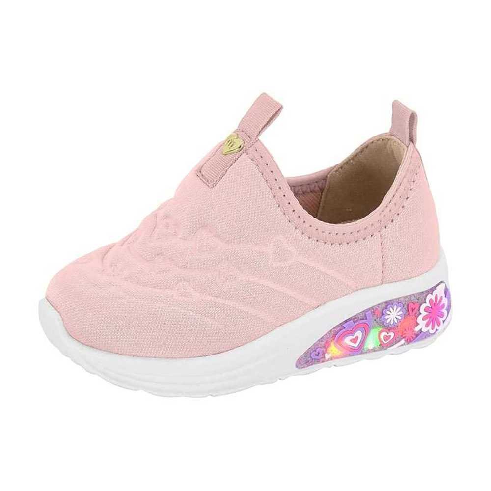 Tênis Infantil Menina Molekinha Slip On Conforto Rosa 2