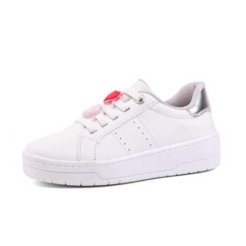 Tênis Infantil Menina Izalu Emojis Branco 2
