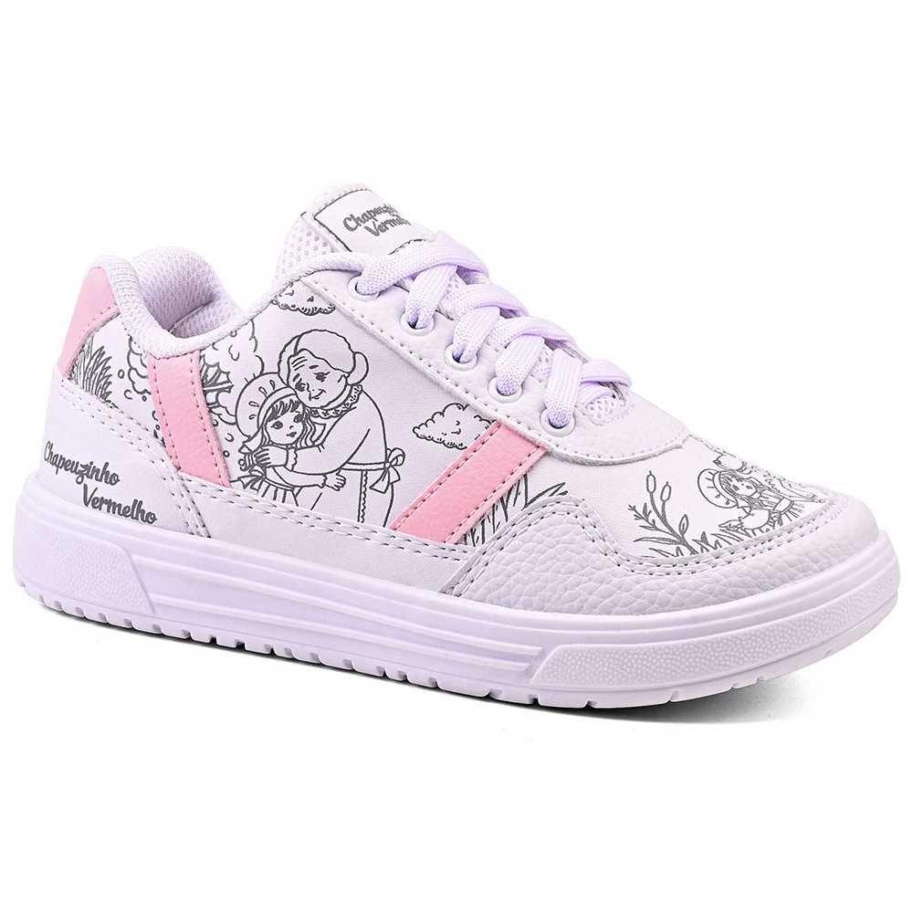 Tênis Infantil Menina Vissi Chapeuzinho Vermelho Casual
