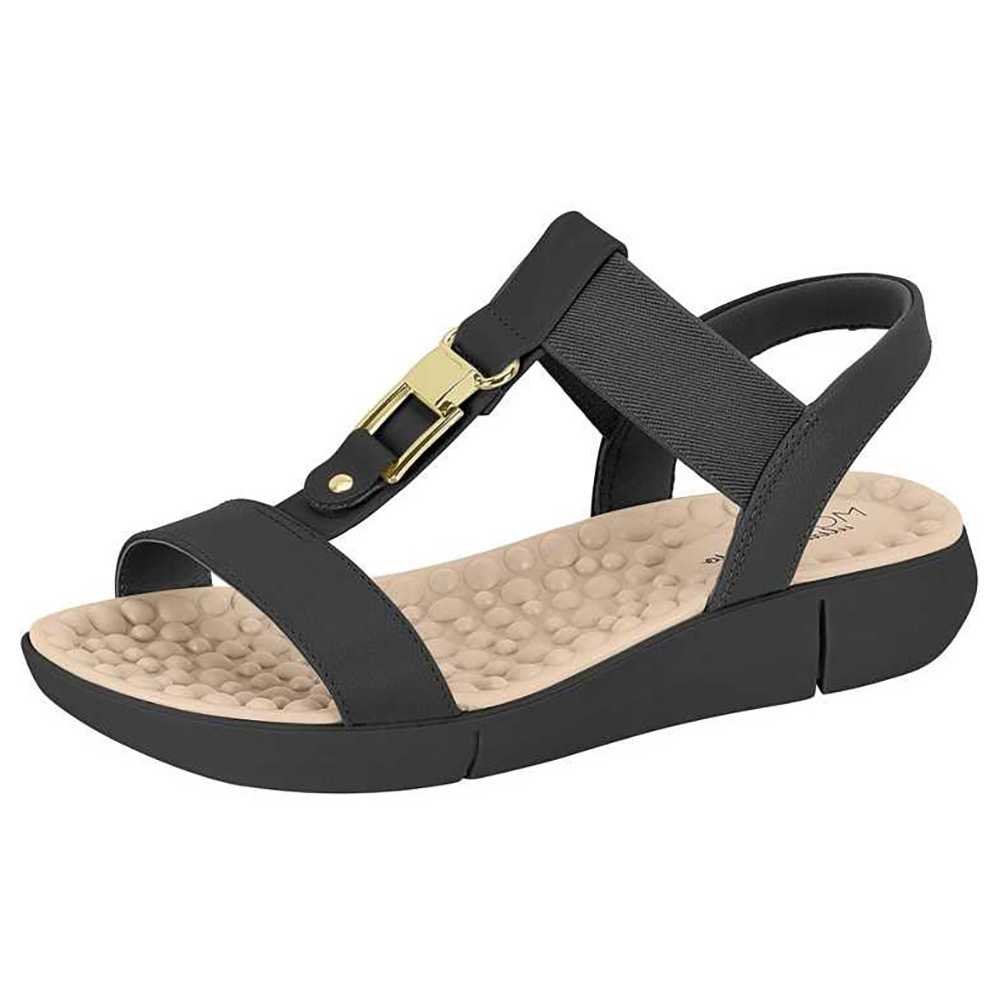 Sandália Feminina Modare Plataforma Ultraconforto Preto 2