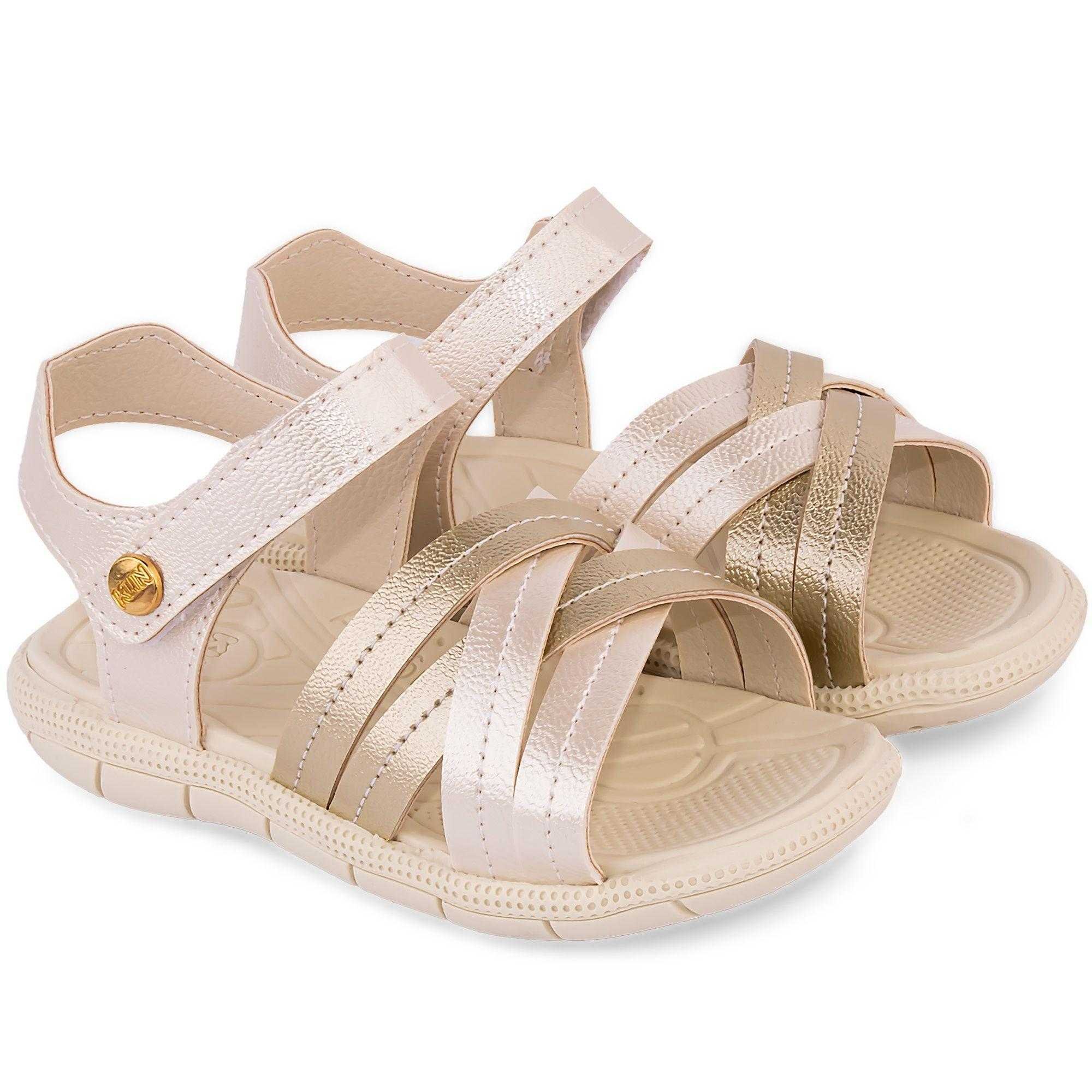 Sandália Infantil Menina Klin Tic Tac Casual Branco 3