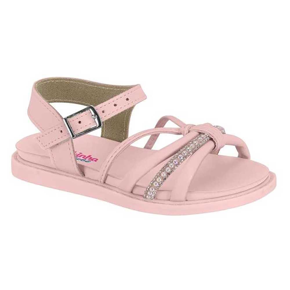Sandália Infantil Menina Molekinha Flatform Tiras Cruzadas
