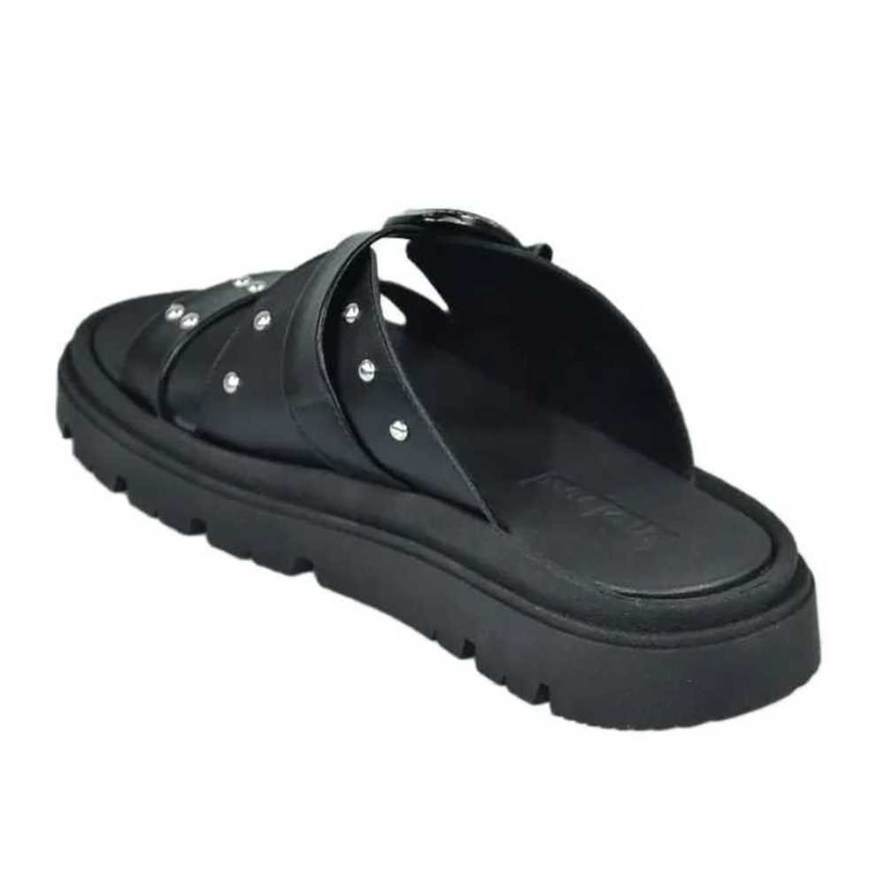 Tamanco Feminino Moleca Flatform Tiras Cruzadas Fivela Preto 3