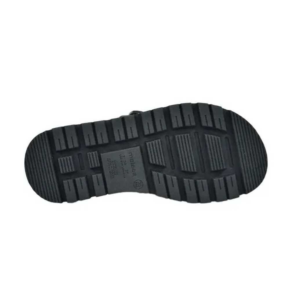 Tamanco Feminino Moleca Flatform Tiras Cruzadas Fivela Preto 5