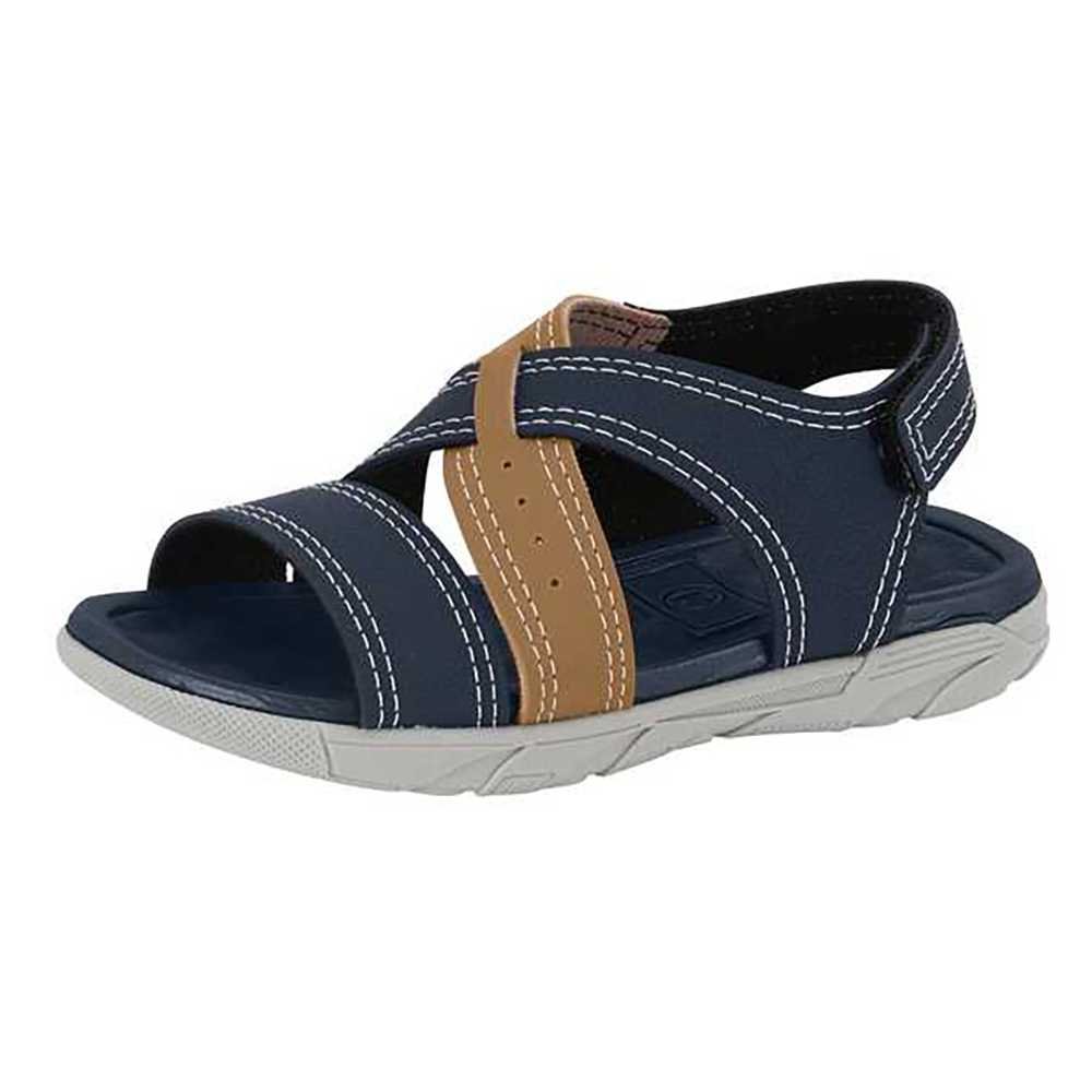 Sandália Infantil Menino Molekinho Conforto Tiras Azul 2