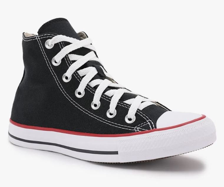 Tênis Masculino Converse Chuck Taylor HI Preto/Vermelho 3
