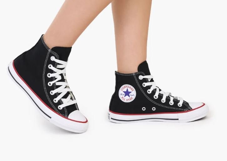Tênis Masculino Converse Chuck Taylor HI Preto/Vermelho 5