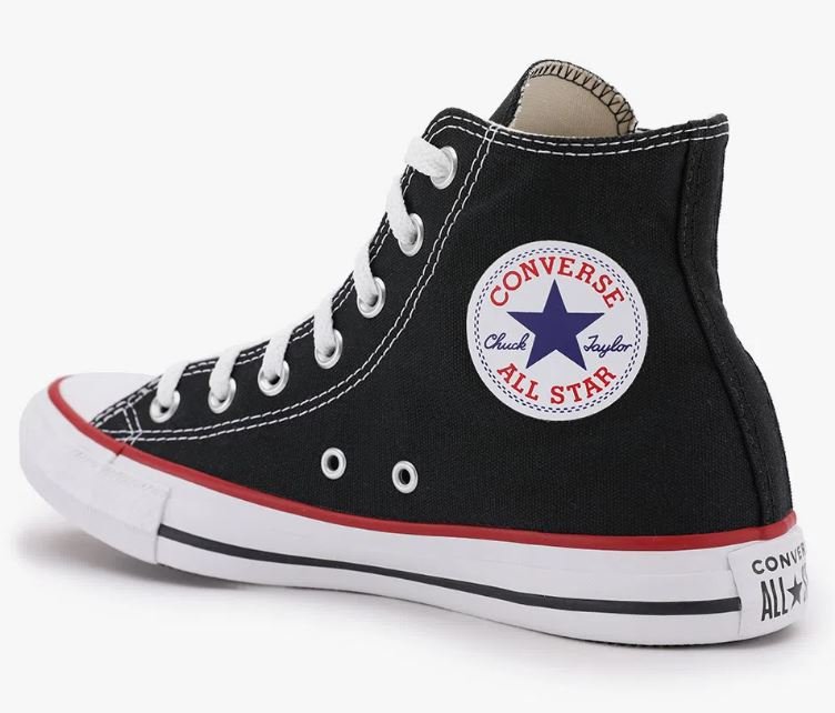 Tênis Masculino Converse Chuck Taylor HI Preto/Vermelho 7