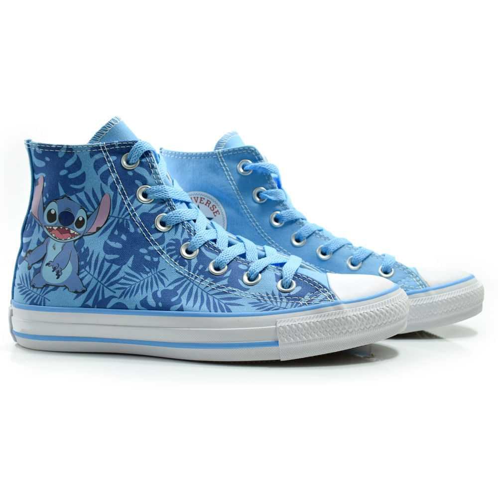 Tênis Infantil Menina Converse All Star Stitch Azul 2