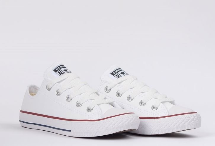 Tênis Infantil Menino Converse Chuck Taylor Sintético Branco 5