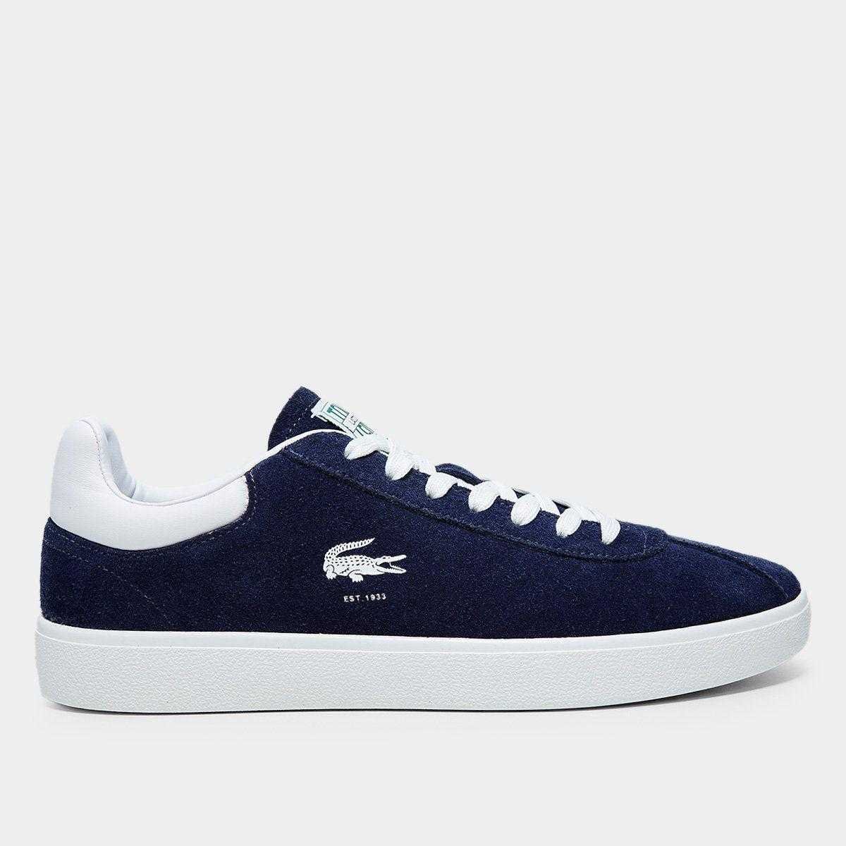 Tênis Feminino Lacoste Baseshot Azul Marinho 4