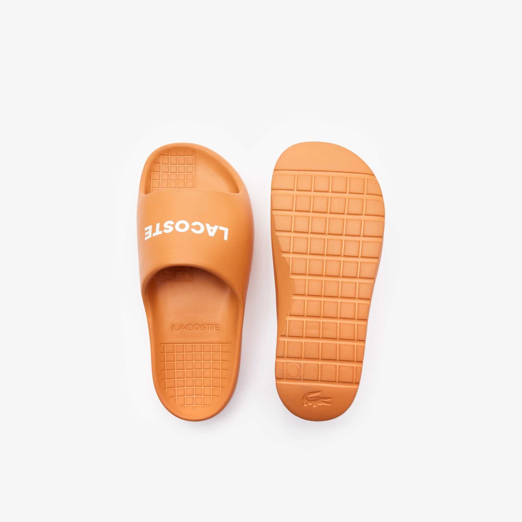 Chinelo Masculino Lacoste Serve Slide 2.0 Laranja 4