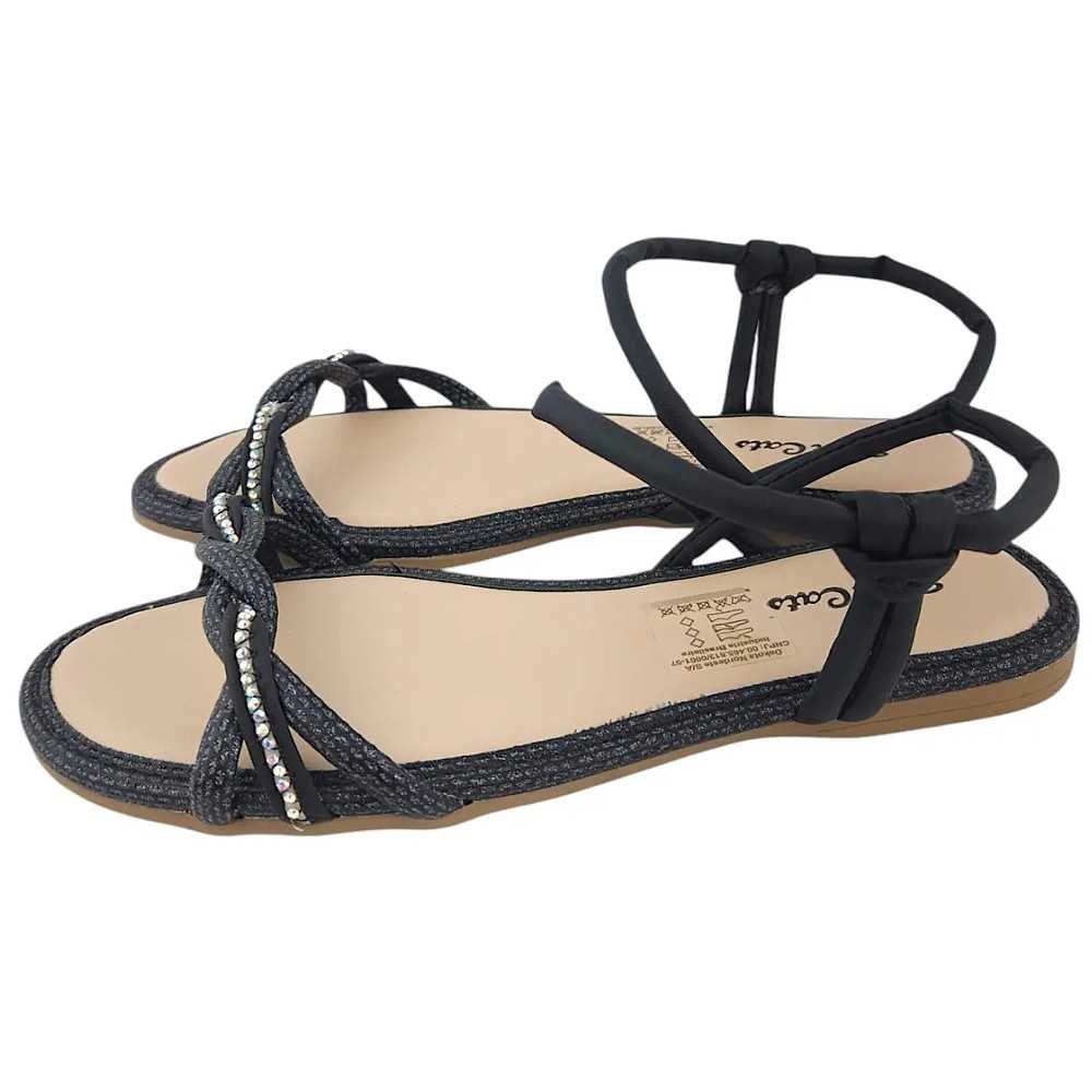 Sandália Menina Pink Cats Rastreira Tiras Trançadas Preto 3