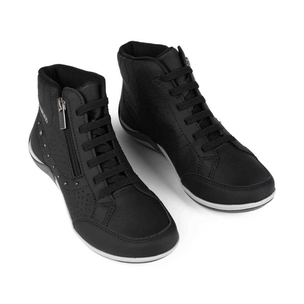 Tênis Feminino Kolosh Cano Alto Com Strass Preto 2