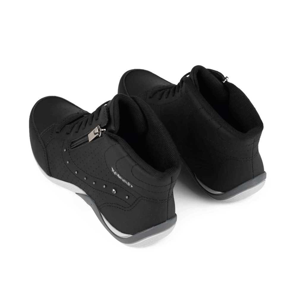 Tênis Feminino Kolosh Cano Alto Com Strass Preto 6