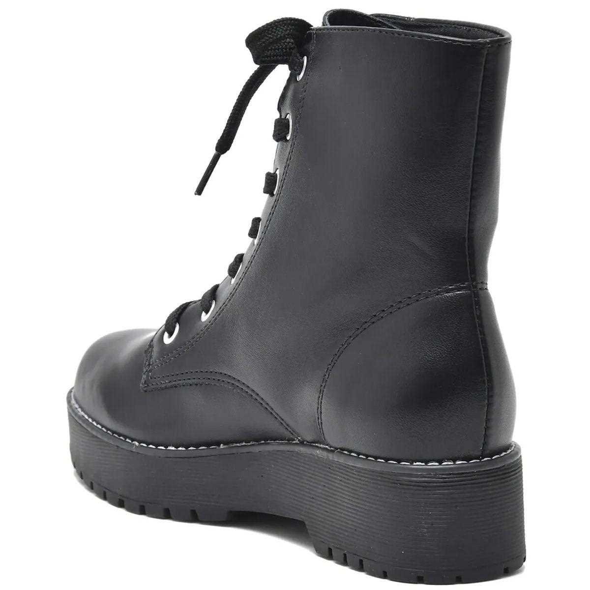 Bota Feminina Via Marte Coturno Preto 3