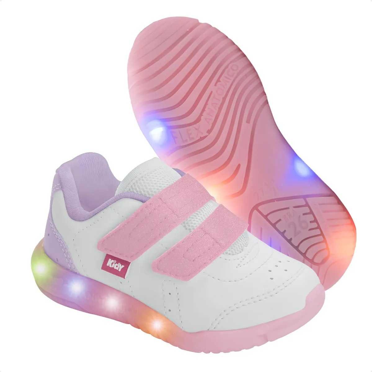 Tênis Infantil Menina Kidy Flex Light Branco 3