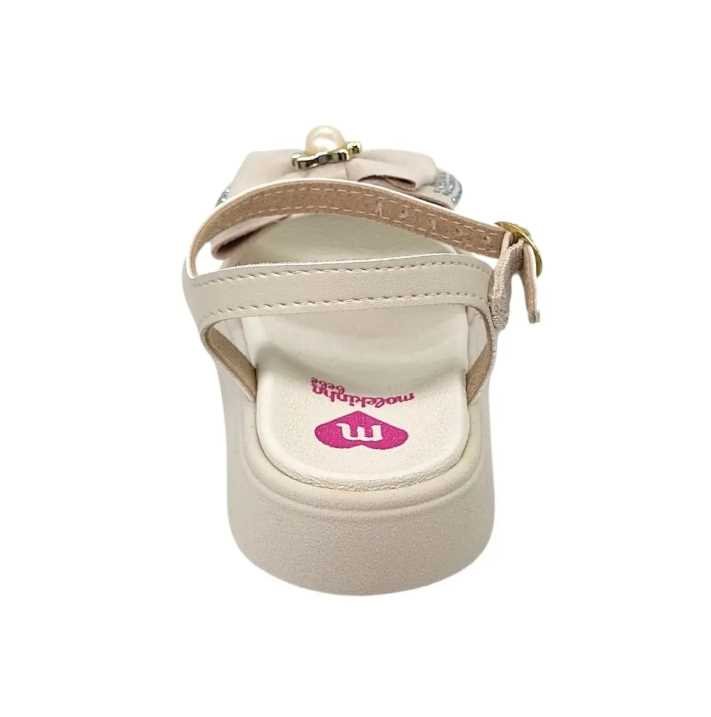 Sandália Infantil Menina Molekinha Lacinho Gatinho Branco 7