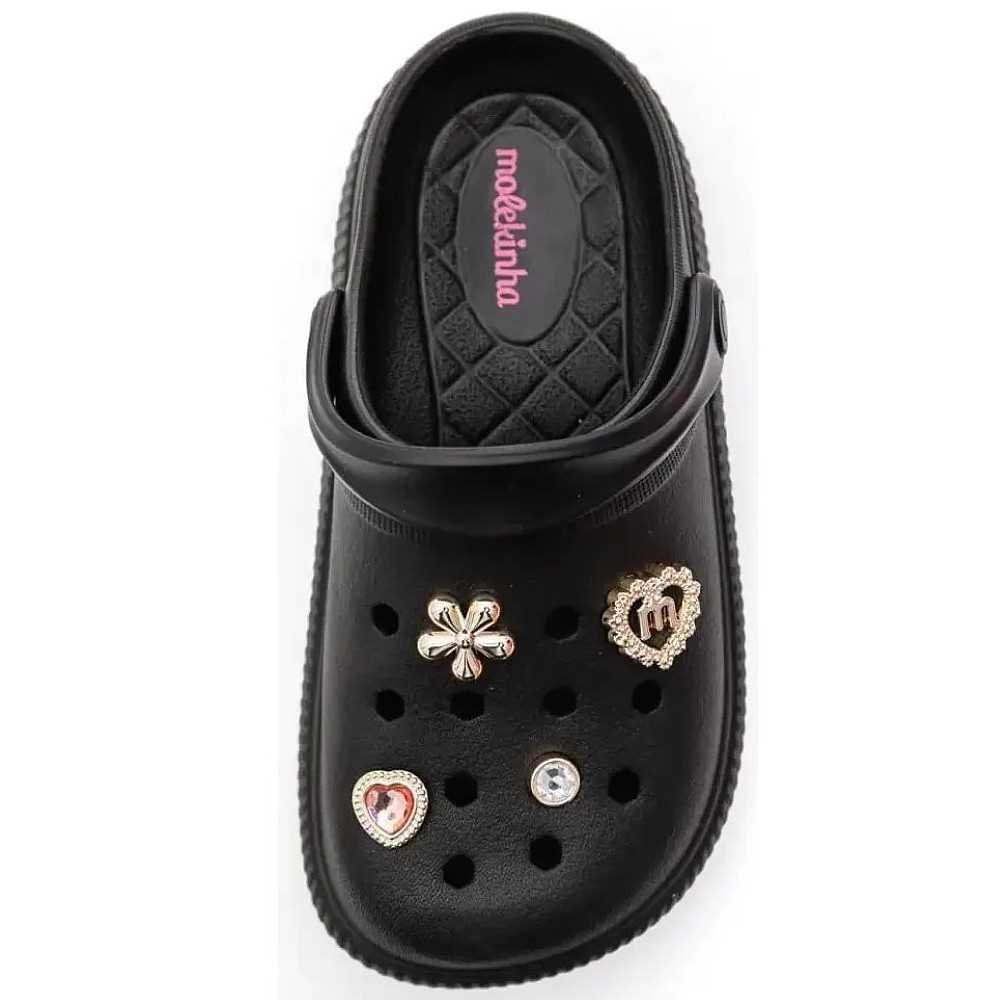 Sandália Infantil Menina Molekinha Preto 3