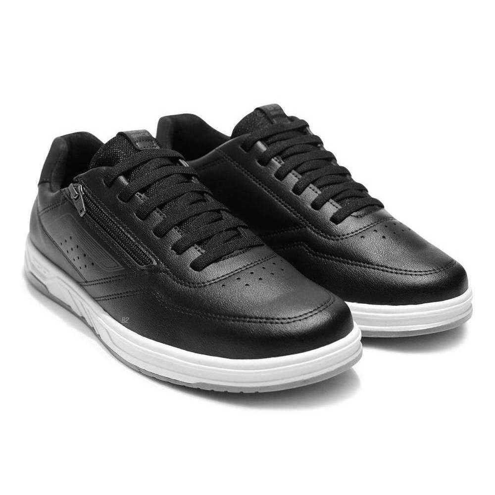 Sapatênis Masculino Pegada Zíper Preto 5